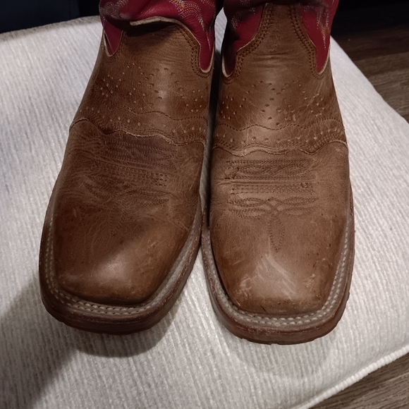 Double-H Boots® Men's 11" Domestic Wide Square Toe ICE Roper Boots Size 8D - Picture 4 of 9